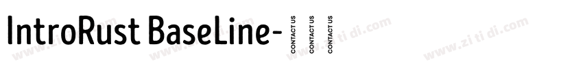 IntroRust BaseLine字体转换